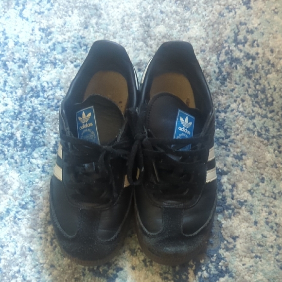 Adidas Kids Black and White Sambas - Picture 1 of 10